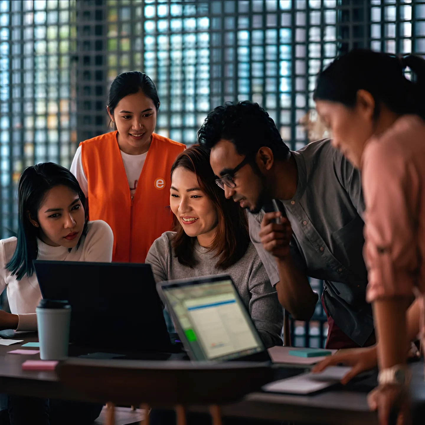 students in an educational tour in the Philippines participating in an innovation sprint activity